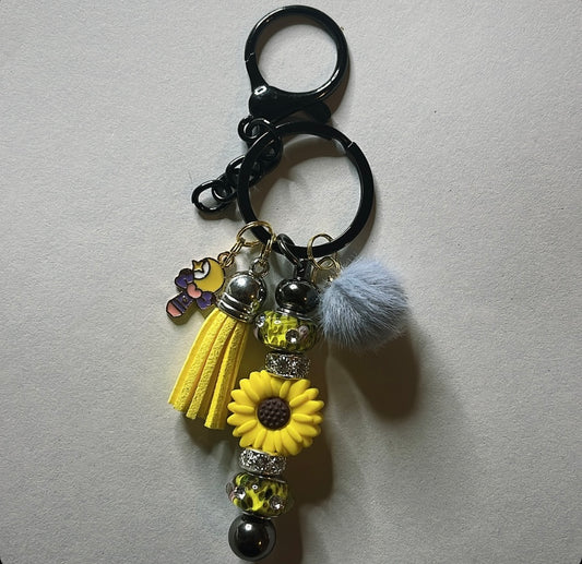 Sunflower Keychain